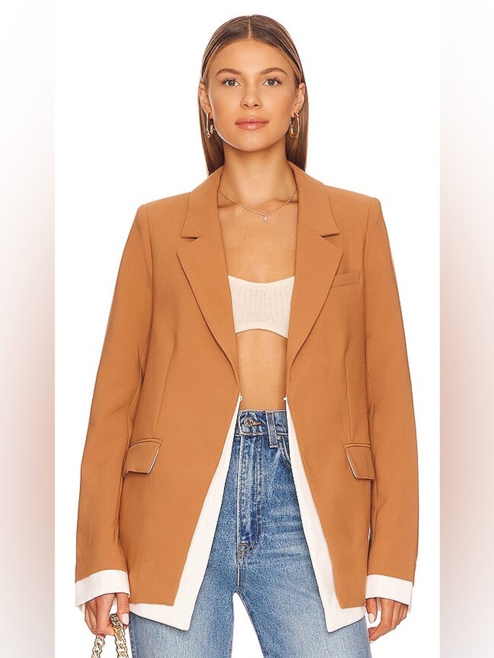 Favorite Daughter The Kelly Blazer in tan multi